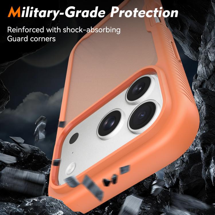 For iPhone 17 Pro Starry Sky Matte Two-Tone Shockproof TPU Hybrid PC Phone Case
