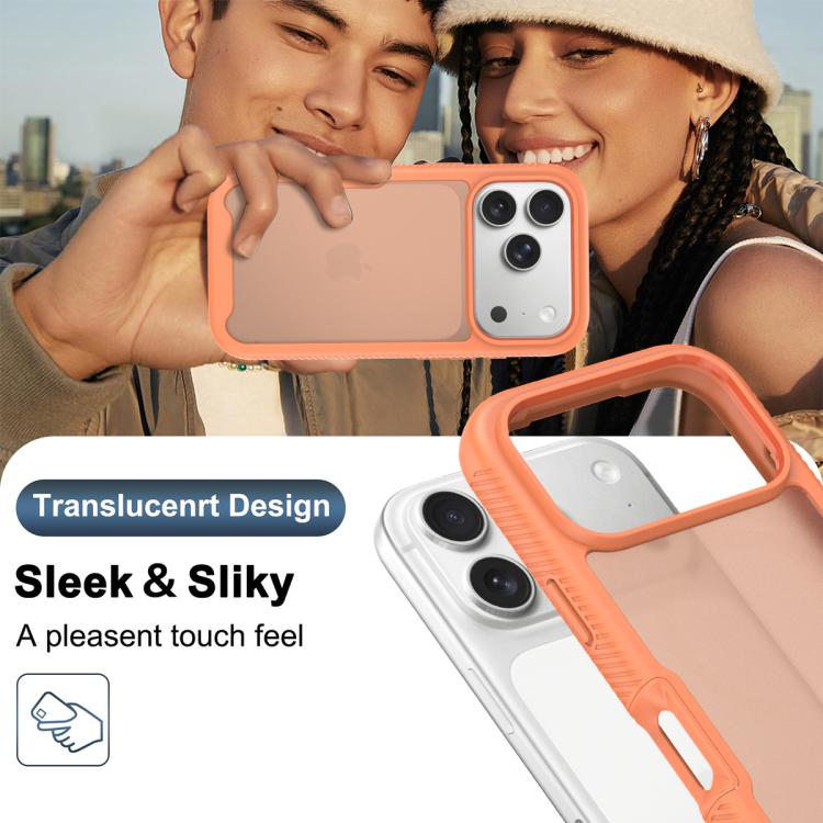 For iPhone 17 Pro Starry Sky Matte Two-Tone Shockproof TPU Hybrid PC Phone Case