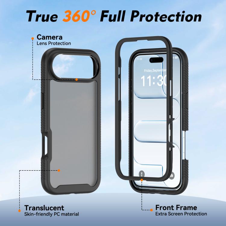 For iPhone Air  Starry Sky Matte Two-Tone Shockproof TPU Hybrid PC Phone Case