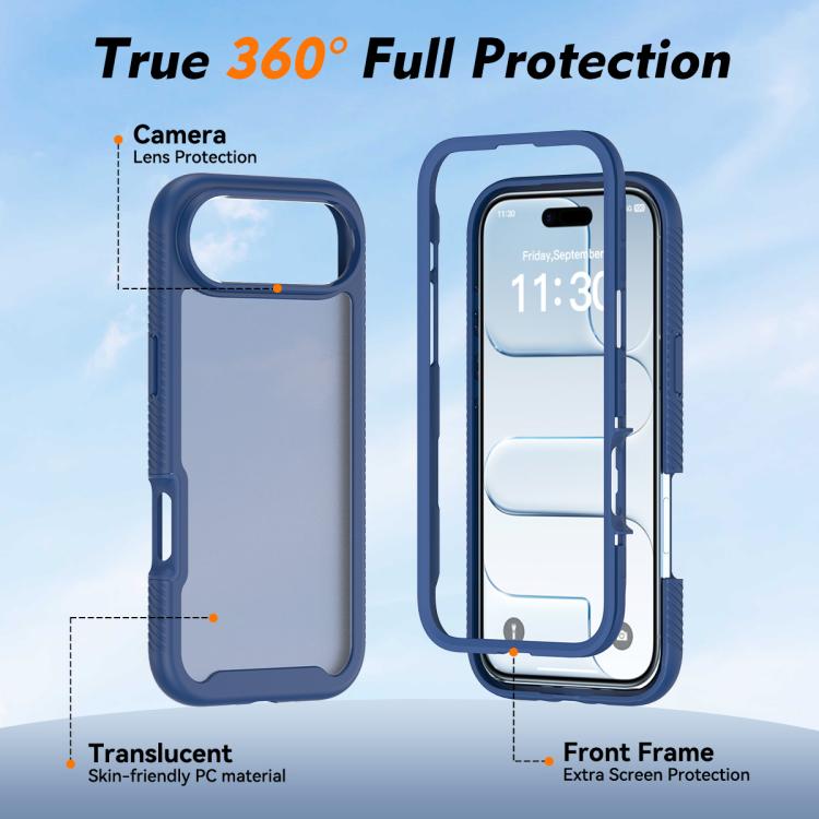 For iPhone Air  Starry Sky Matte Two-Tone Shockproof TPU Hybrid PC Phone Case
