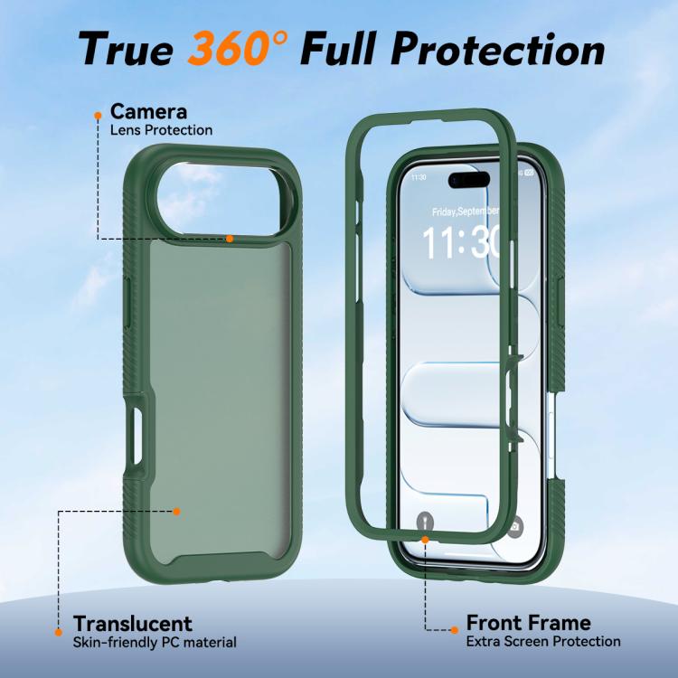 For iPhone Air  Starry Sky Matte Two-Tone Shockproof TPU Hybrid PC Phone Case