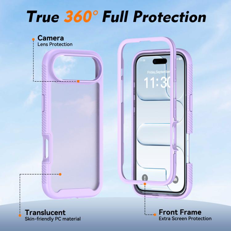 For iPhone Air  Starry Sky Matte Two-Tone Shockproof TPU Hybrid PC Phone Case