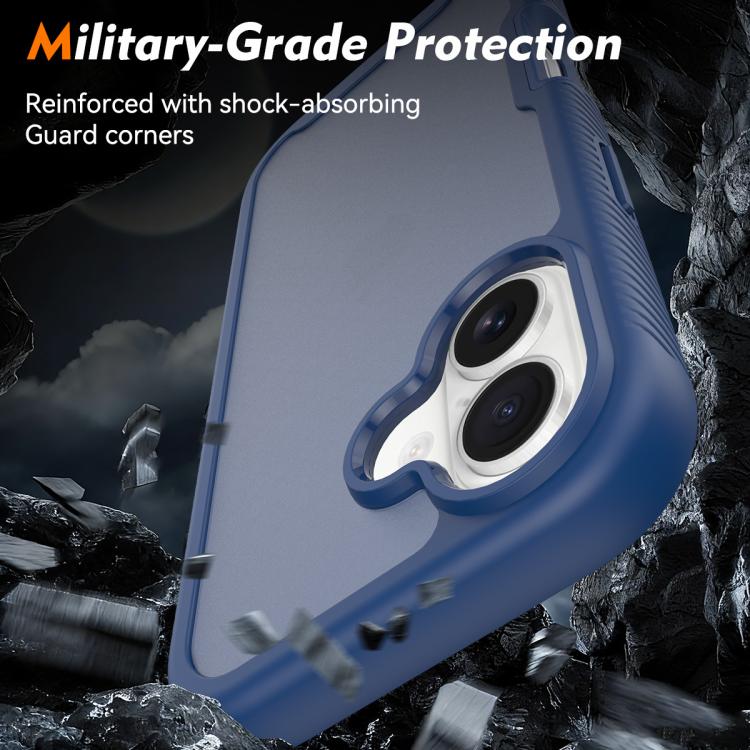 For iPhone 17 Starry Sky Matte Two-Tone Shockproof TPU Hybrid PC Phone Case