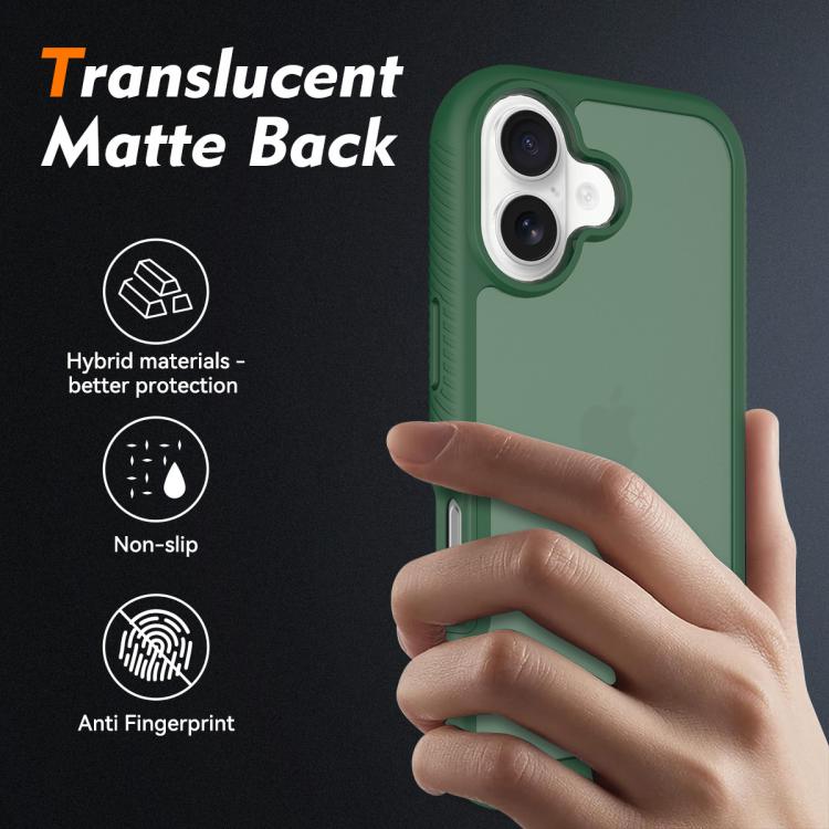 For iPhone 17 Starry Sky Matte Two-Tone Shockproof TPU Hybrid PC Phone Case