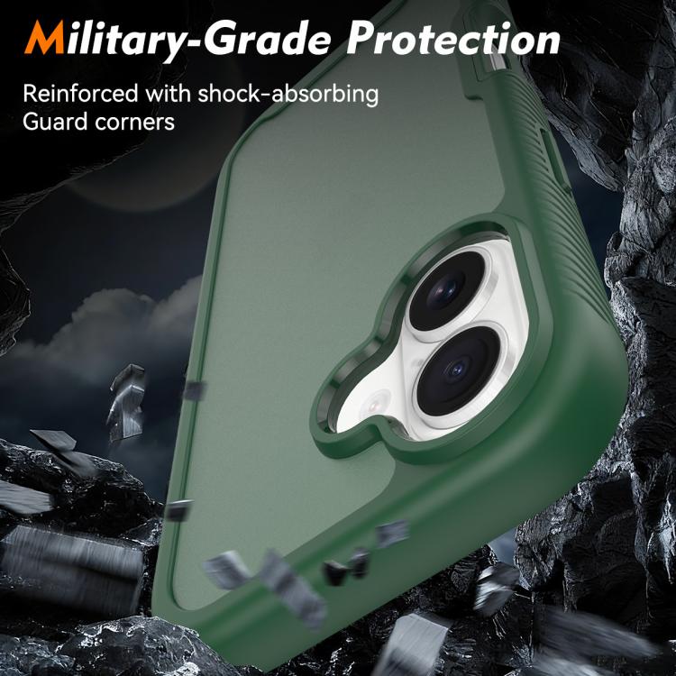 For iPhone 17 Starry Sky Matte Two-Tone Shockproof TPU Hybrid PC Phone Case