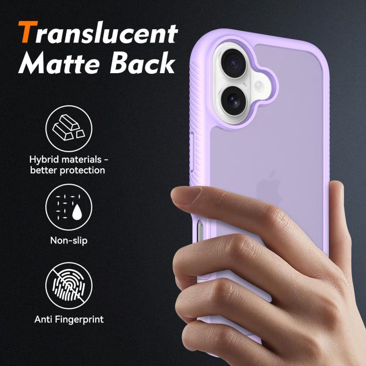 For iPhone 17 Starry Sky Matte Two-Tone Shockproof TPU Hybrid PC Phone Case
