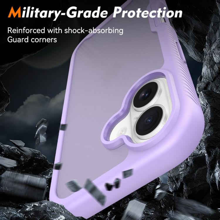 For iPhone 17 Starry Sky Matte Two-Tone Shockproof TPU Hybrid PC Phone Case
