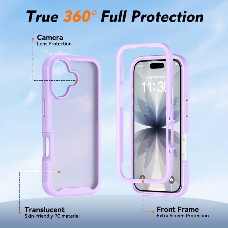 For iPhone 17 Starry Sky Matte Two-Tone Shockproof TPU Hybrid PC Phone Case