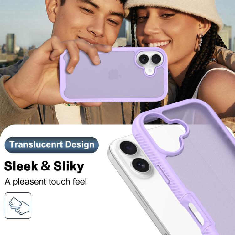For iPhone 17 Starry Sky Matte Two-Tone Shockproof TPU Hybrid PC Phone Case