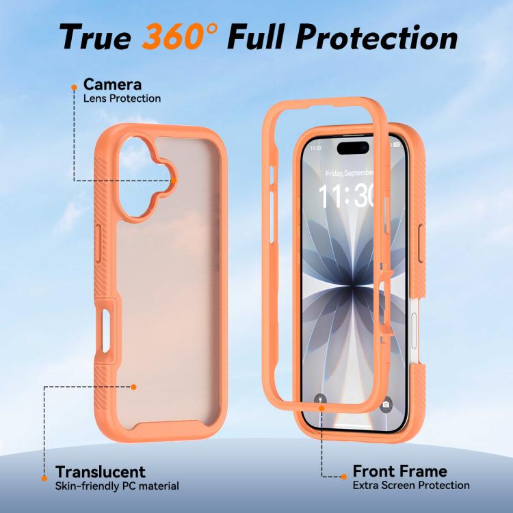 For iPhone 17 Starry Sky Matte Two-Tone Shockproof TPU Hybrid PC Phone Case