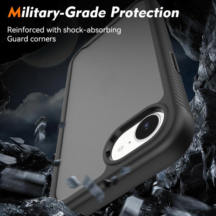 For iPhone 17e / 16e Starry Sky Matte Two-Tone Shockproof TPU Hybrid PC Phone Case