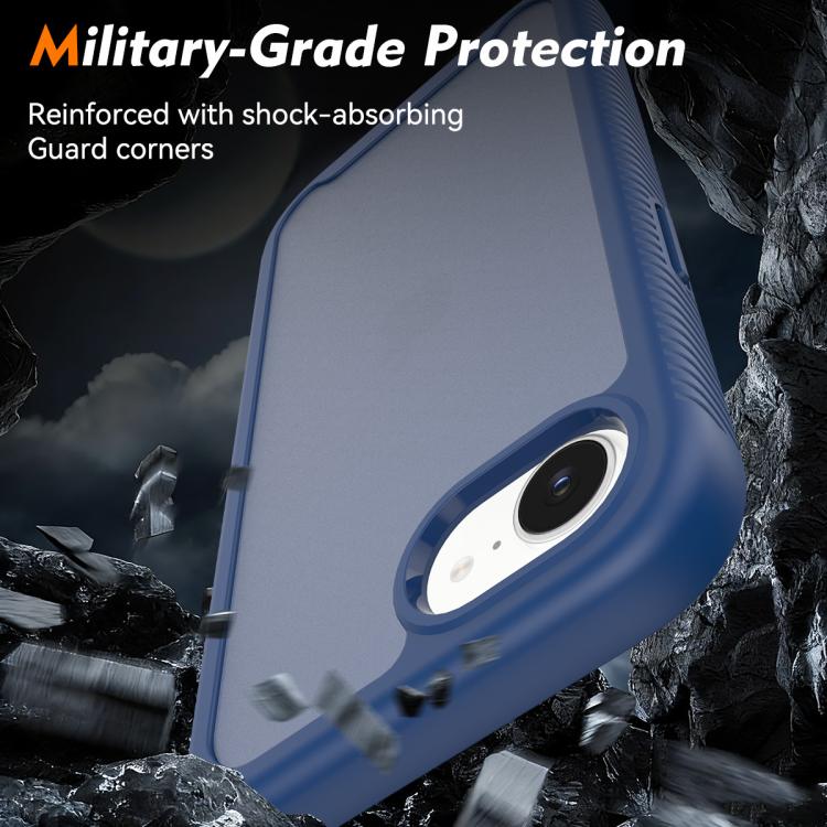For iPhone 17e / 16e Starry Sky Matte Two-Tone Shockproof TPU Hybrid PC Phone Case