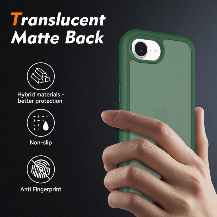 For iPhone 17e / 16e Starry Sky Matte Two-Tone Shockproof TPU Hybrid PC Phone Case