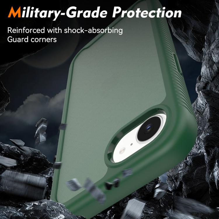 For iPhone 17e / 16e Starry Sky Matte Two-Tone Shockproof TPU Hybrid PC Phone Case