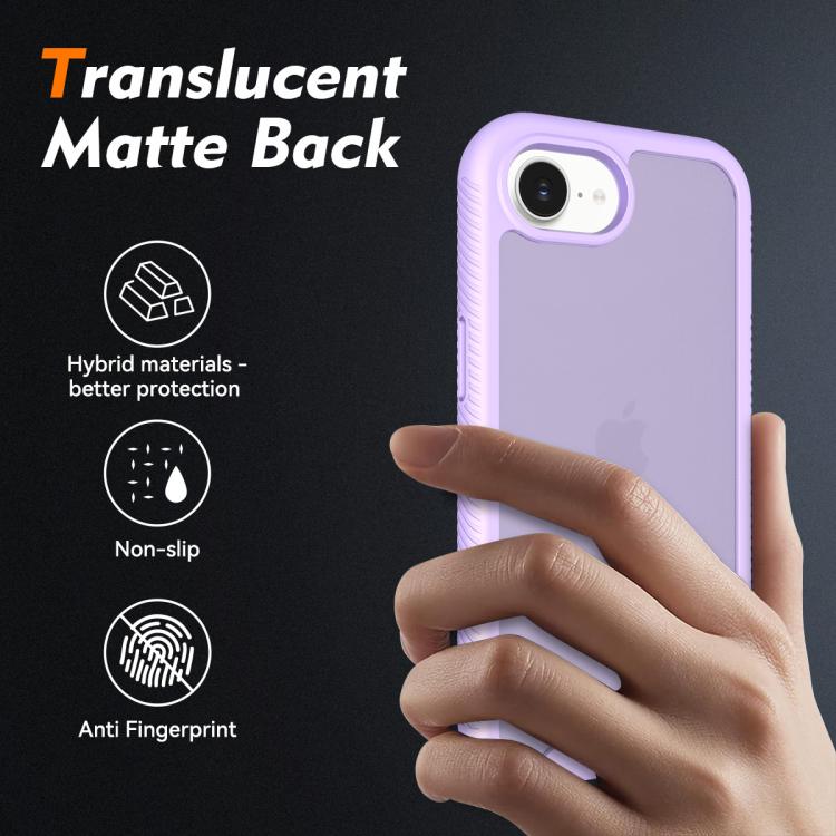 For iPhone 17e / 16e Starry Sky Matte Two-Tone Shockproof TPU Hybrid PC Phone Case