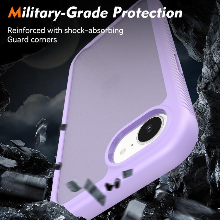 For iPhone 17e / 16e Starry Sky Matte Two-Tone Shockproof TPU Hybrid PC Phone Case