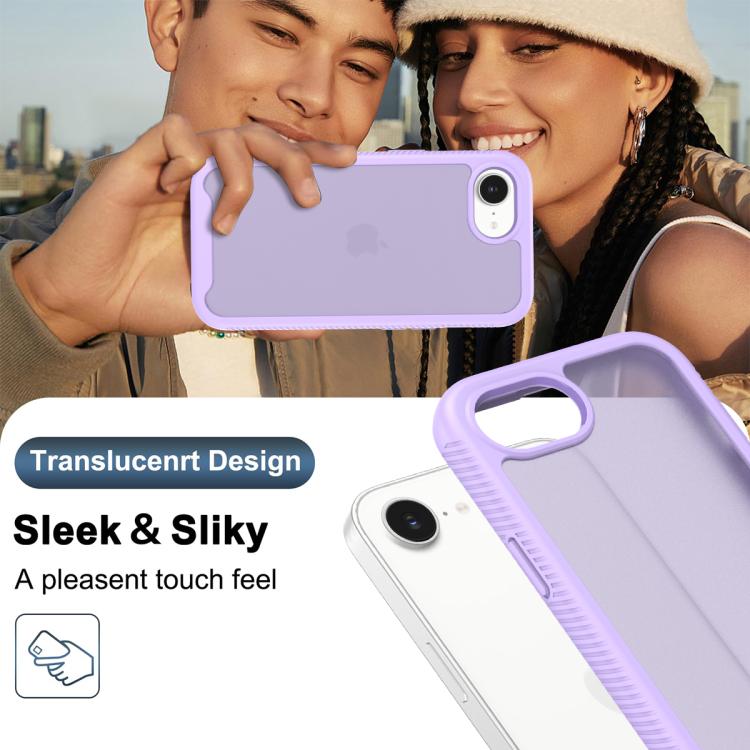 For iPhone 17e / 16e Starry Sky Matte Two-Tone Shockproof TPU Hybrid PC Phone Case