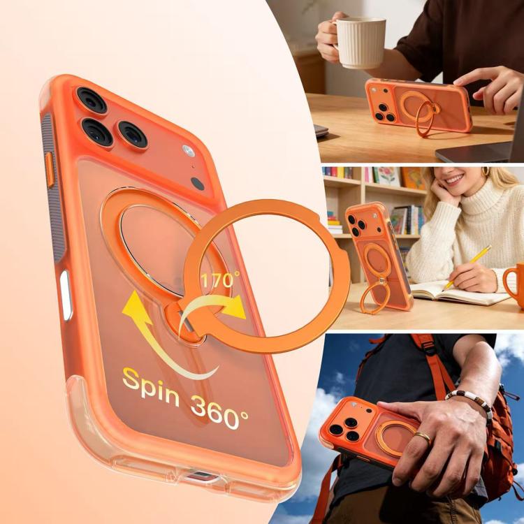 For iPhone 17 Pro Mutural ArtShield Series Magnetic Holder Phone Case