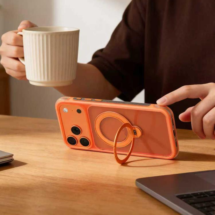 For iPhone 17 Pro Mutural ArtShield Series Magnetic Holder Phone Case