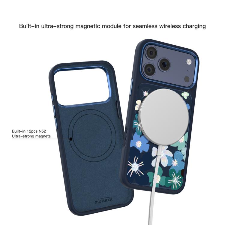 For iPhone 17 Pro Max Mutural Flora Story Series Magnetic Phone Case
