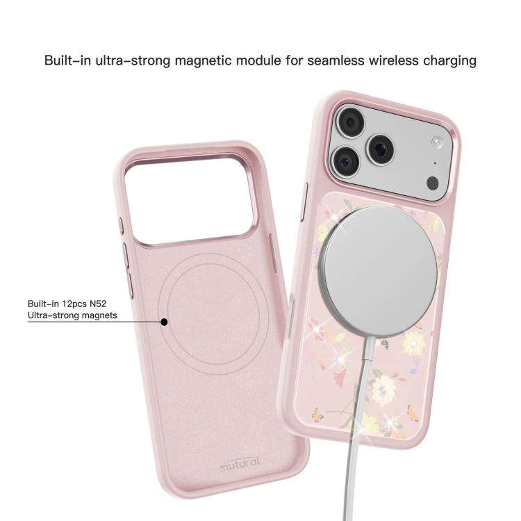 For iPhone 17 Pro Max Mutural Flora Story Series Magnetic Phone Case