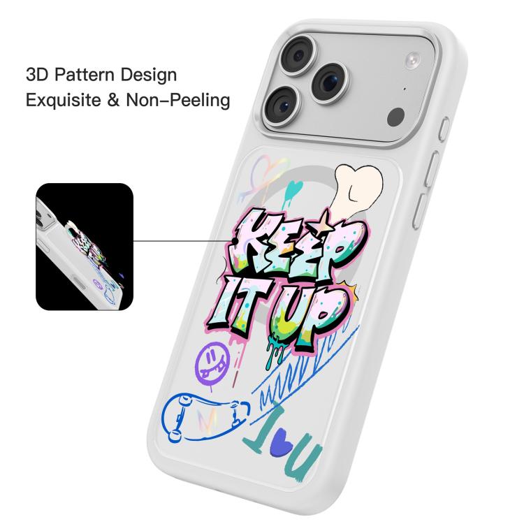 For iPhone 17 Pro Max Mutural Graffiti Series Magnetic Phone Case