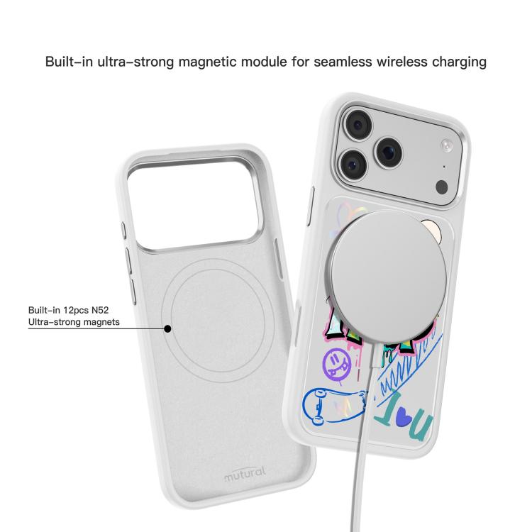 For iPhone 17 Pro Max Mutural Graffiti Series Magnetic Phone Case