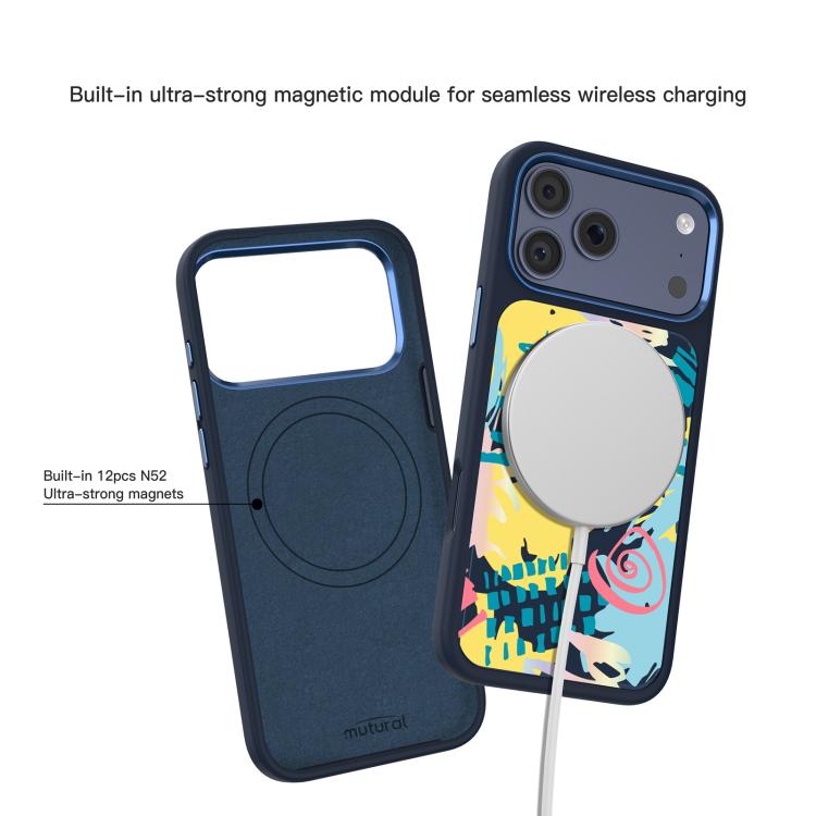 For iPhone 17 Pro Max Mutural Graffiti Series Magnetic Phone Case