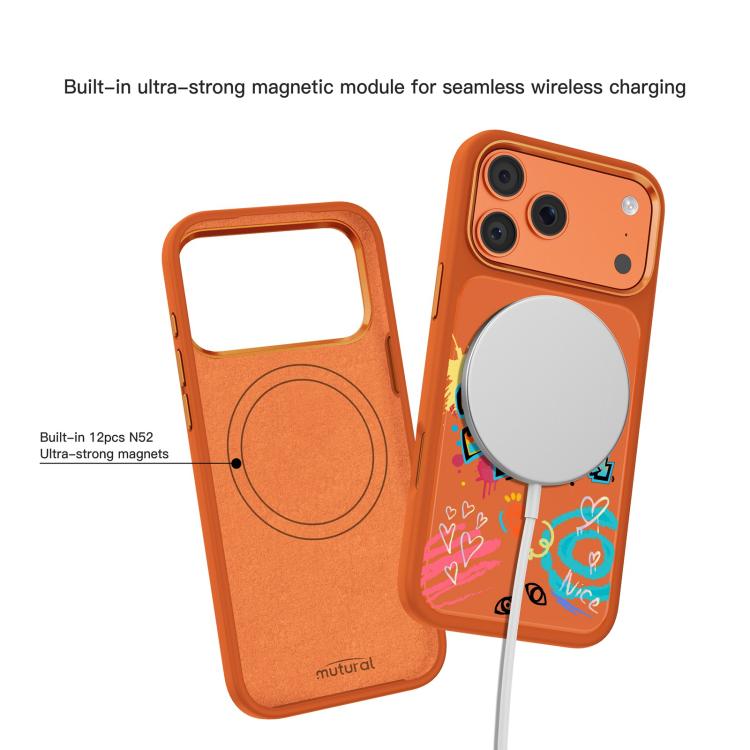 For iPhone 17 Pro Mutural Graffiti Series Magnetic Phone Case