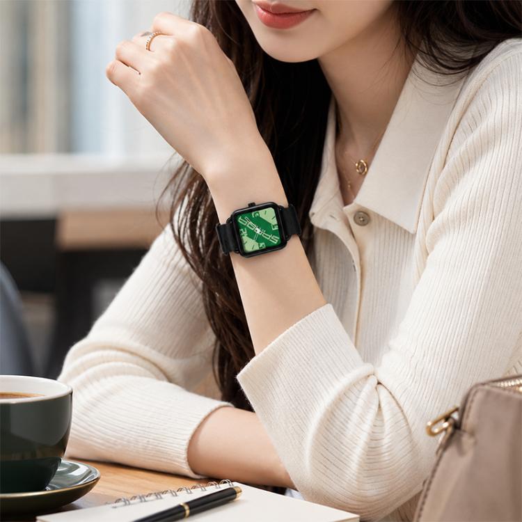 SANDA 3261 Colorful Casual 5ATM Water-Resistant Student Quartz Watch, Watchband:Nylon Green
