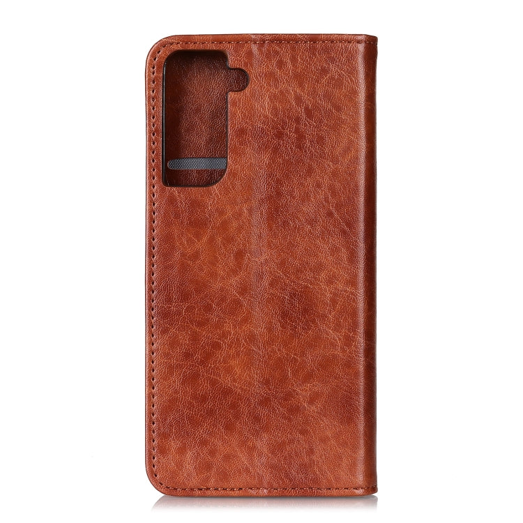 For Samsung Galaxy S30 / S21 Magnetic Crazy Horse Texture Horizontal Flip Leather Case with Holder & Card Slots & Wallet