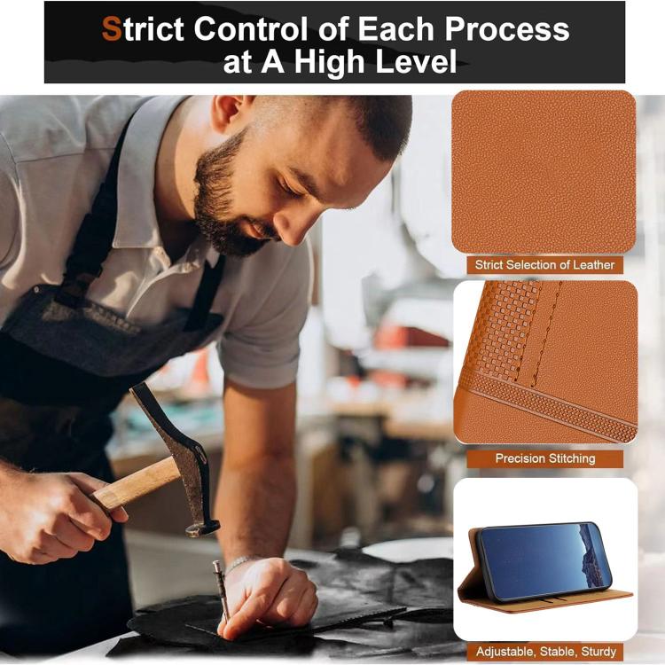 For iPhone 14 Pro Stitching Design Scratch-Resistant Vegan Leather Phone Case