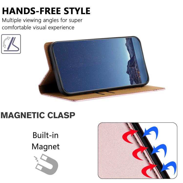 For iPhone 14 Pro Stitching Design Scratch-Resistant Vegan Leather Phone Case