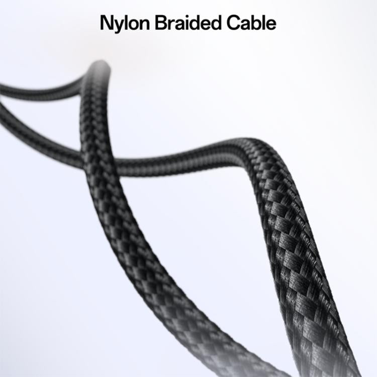 Yesido CA211 240W 16K 60Hz Type-C to Type-C Thunderbolt 5 Full Function Data Cable, Length:1m - Black