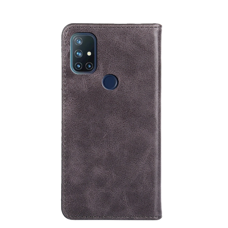For OnePlus Nord N10 5G Non-Magnetic Retro Texture Horizontal Flip Leather Case with Holder & Card Slots & Wallet
