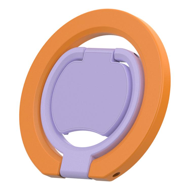 Color Block Folding Double-sided Magnetic Ring Phone Holder