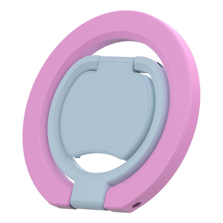Color Block Folding Double-sided Magnetic Ring Phone Holder