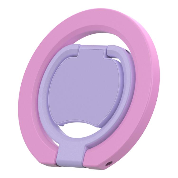 Color Block Folding Double-sided Magnetic Ring Phone Holder