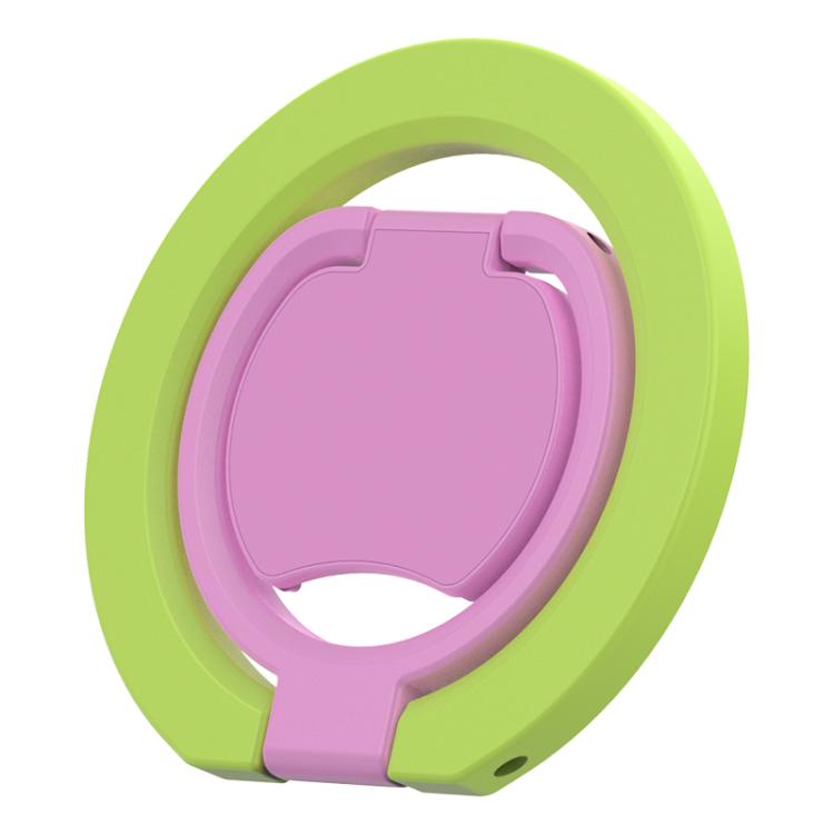 Color Block Folding Double-sided Magnetic Ring Phone Holder
