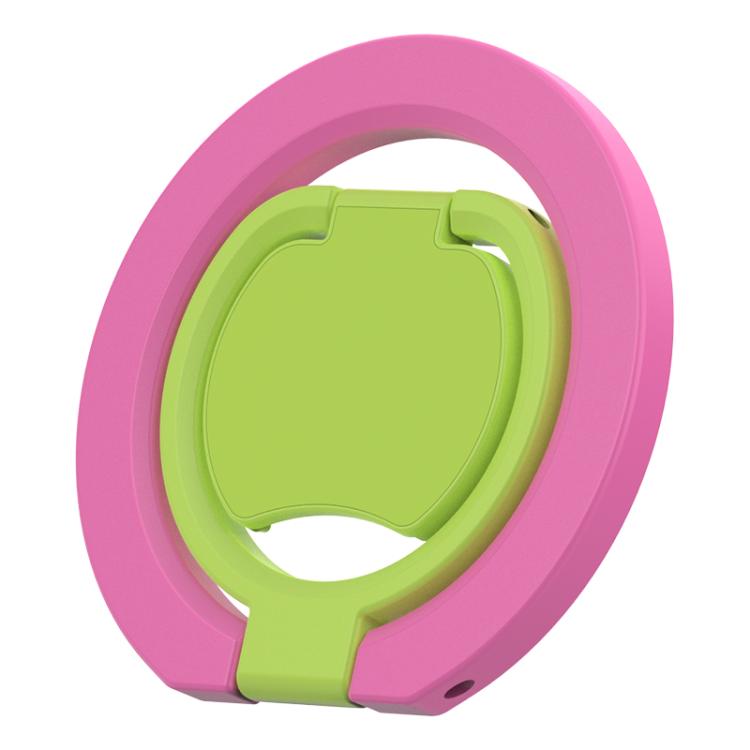 Color Block Folding Double-sided Magnetic Ring Phone Holder
