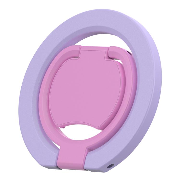 Color Block Folding Double-sided Magnetic Ring Phone Holder
