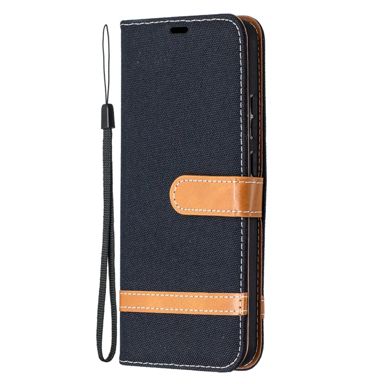 For Nokia 3.4 Color Matching Denim Texture Leather Case with Holder & Card Slots & Wallet & Lanyard