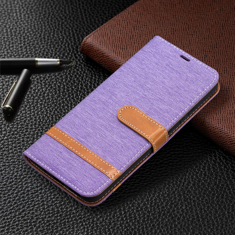 For Nokia 3.4 Color Matching Denim Texture Leather Case with Holder & Card Slots & Wallet & Lanyard