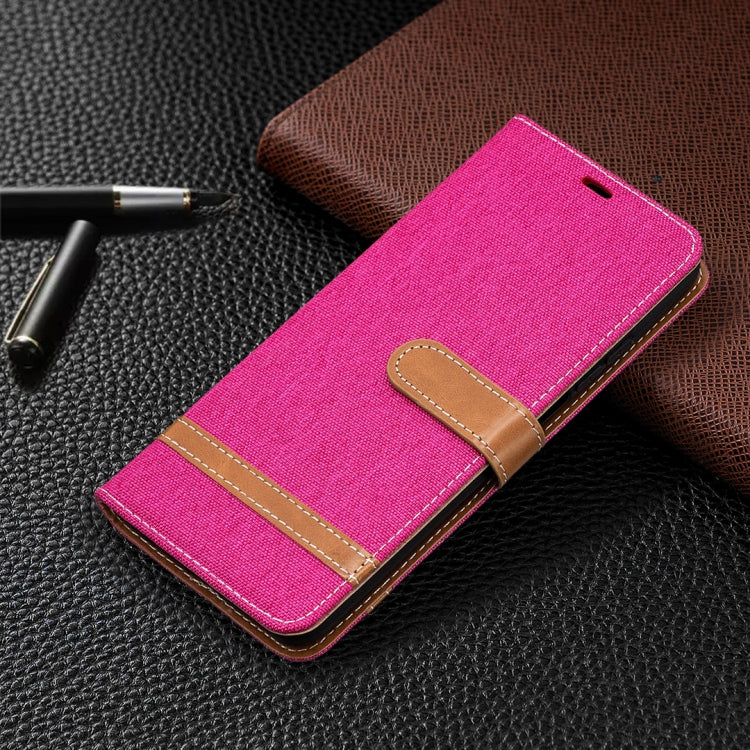 For Xiaomi Mi 10T / 10 Pro 5G Color Matching Denim Texture Leather Case with Holder & Card Slots & Wallet & Lanyard
