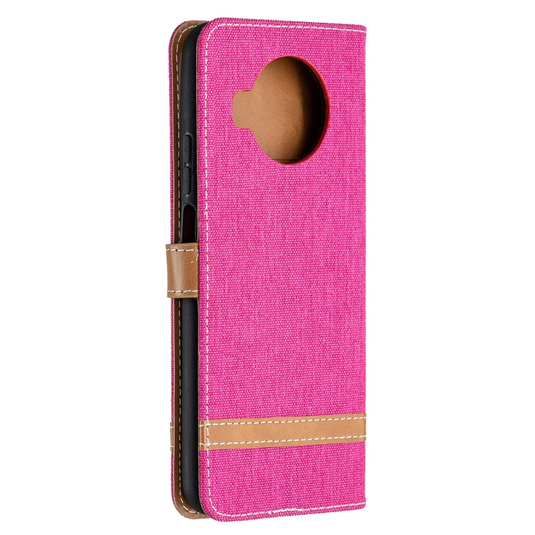 For Xiaomi Mi 10T Lite 5G Color Matching Denim Texture Leather Case with Holder & Card Slots & Wallet & Lanyard