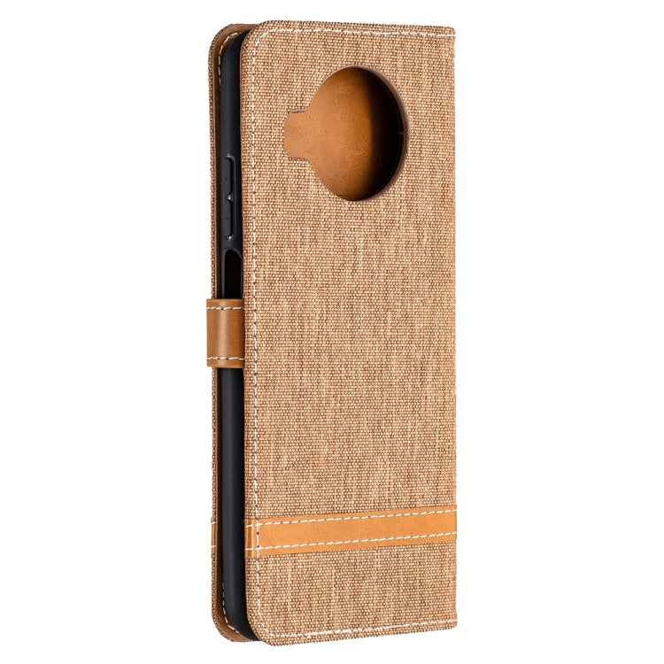 For Xiaomi Mi 10T Lite 5G Color Matching Denim Texture Leather Case with Holder & Card Slots & Wallet & Lanyard