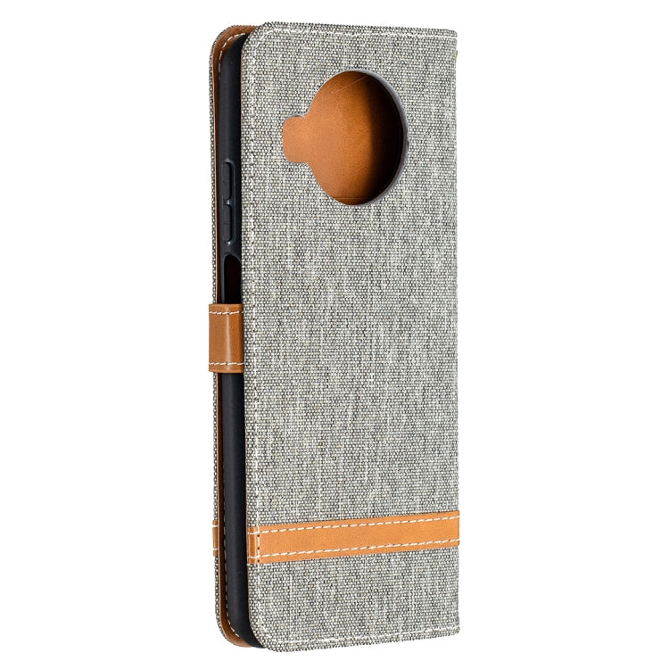 For Xiaomi Mi 10T Lite 5G Color Matching Denim Texture Leather Case with Holder & Card Slots & Wallet & Lanyard
