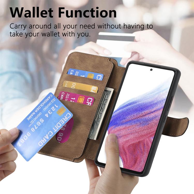 For Galaxy M36 5G CaseNeo MagSafe RFID Anti-theft Retro Leather Phone Case