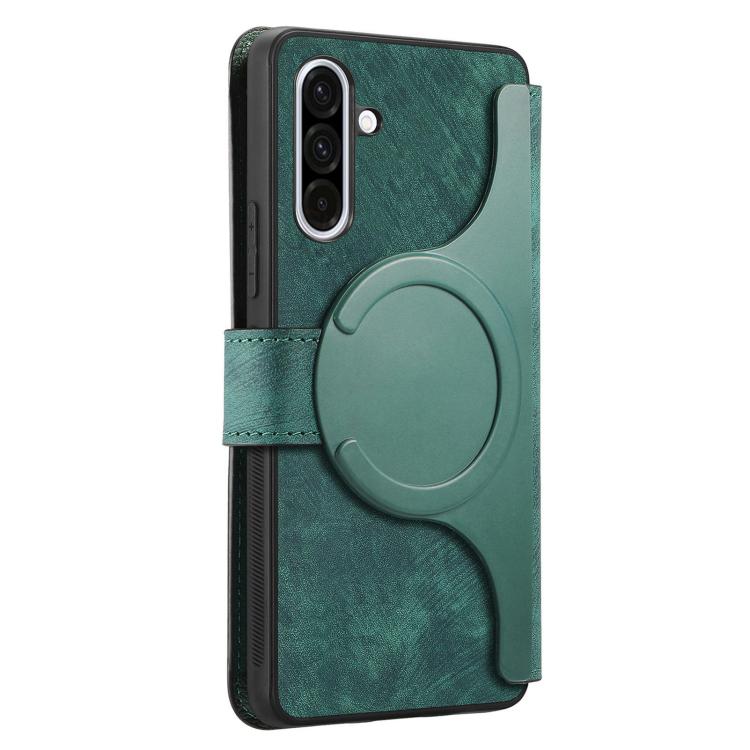 For Galaxy M36 5G CaseNeo MagSafe RFID Anti-theft Retro Leather Phone Case