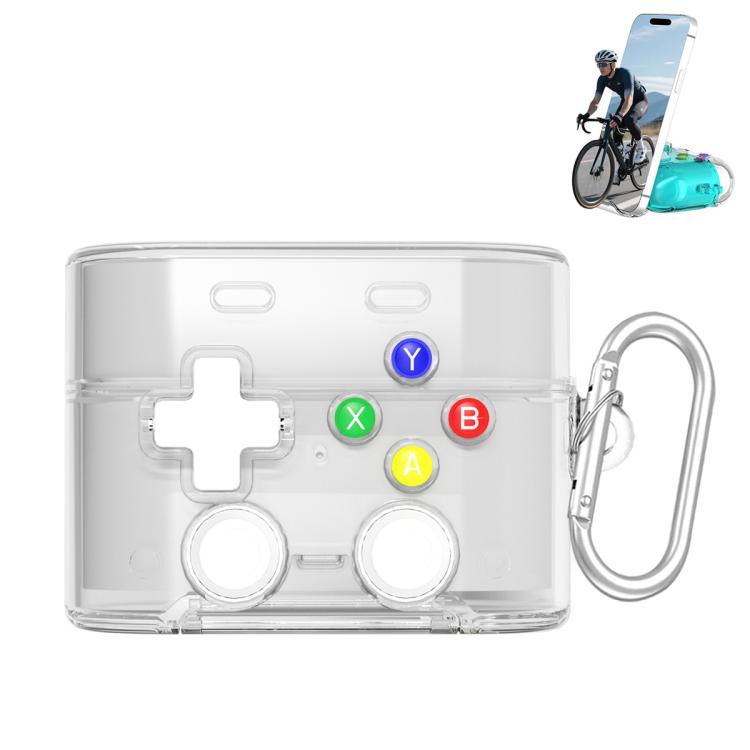 For Sony WF-1000XM6 XDcase Transparent Retro Game Console Design Earbuds Case with Holder & Stress Relief Button